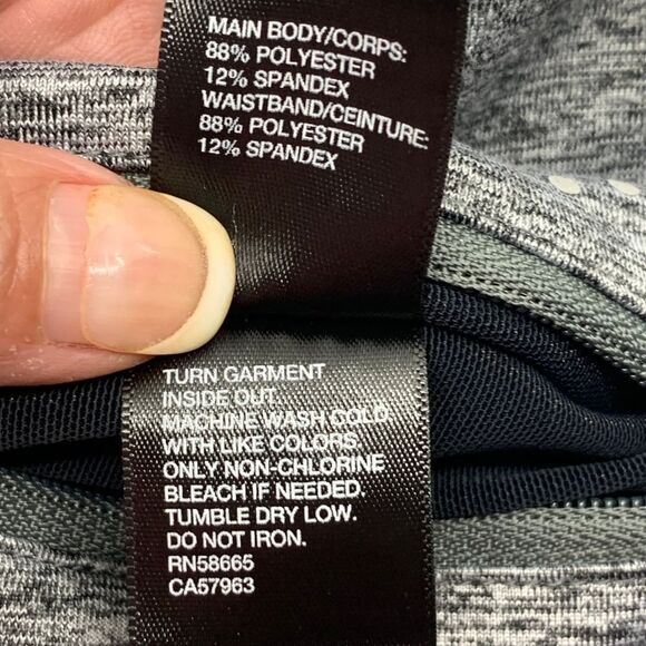 Zella Women's Leggings Gray Heathered 7/8 Length Yoga Activewear Size Large - Picture 4 of 7